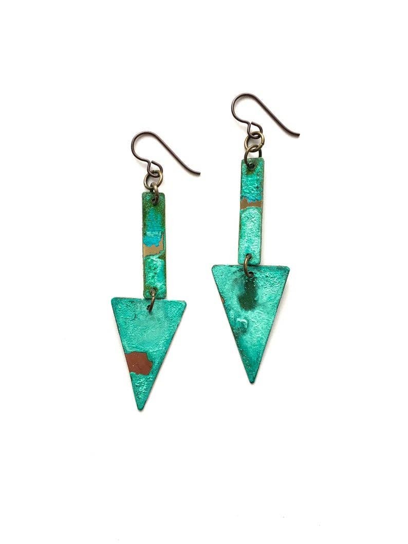Courtney Fischer Jewelry - Patina Geometric Earrings