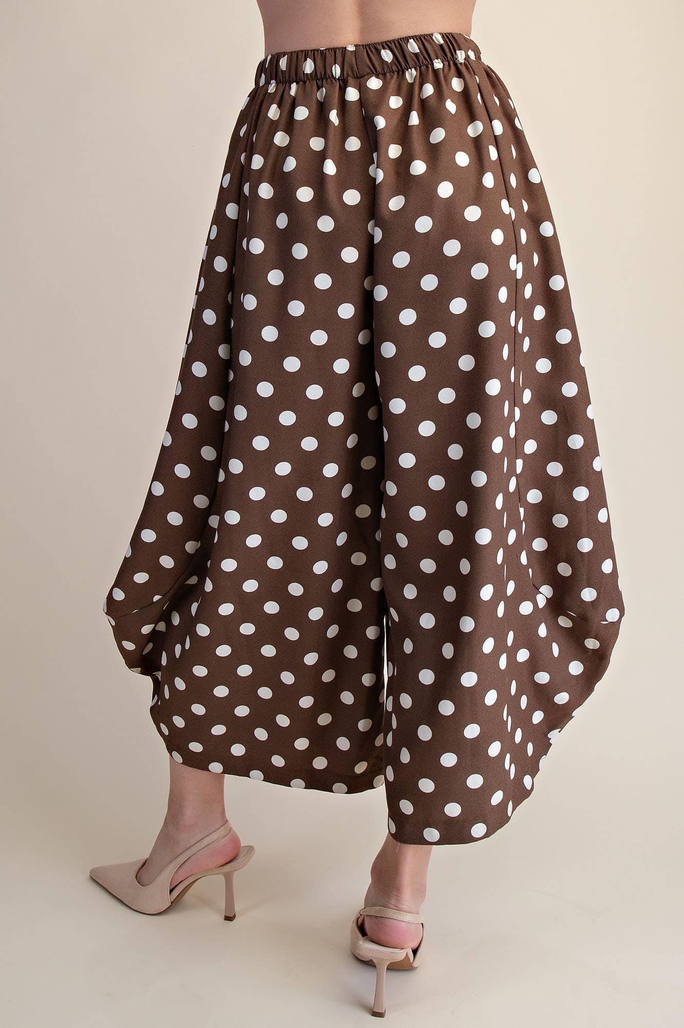 Glam - Polka Dot Pants/ Brown