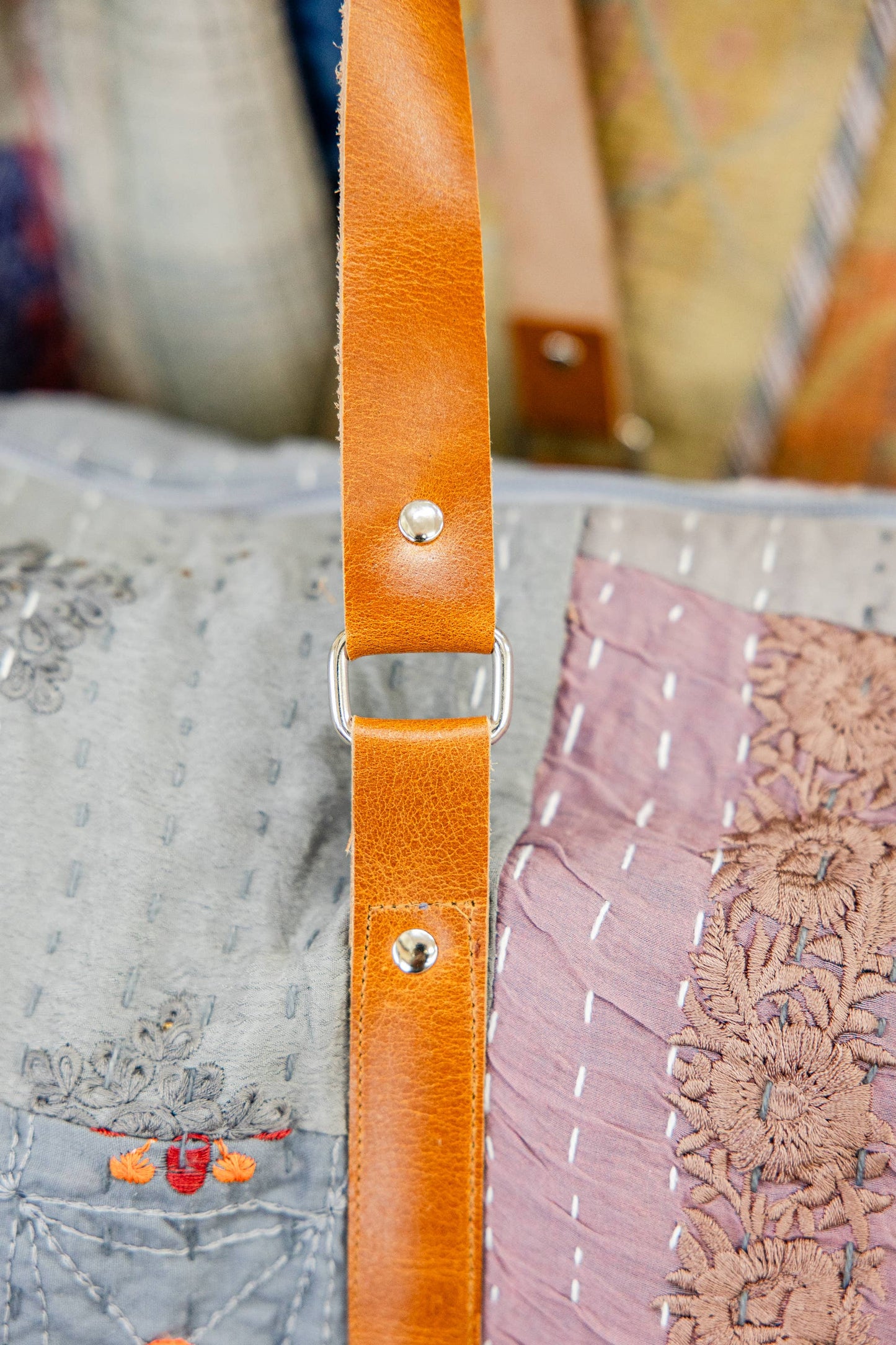 Rahab's Rope - Sky Patchwork Duffle