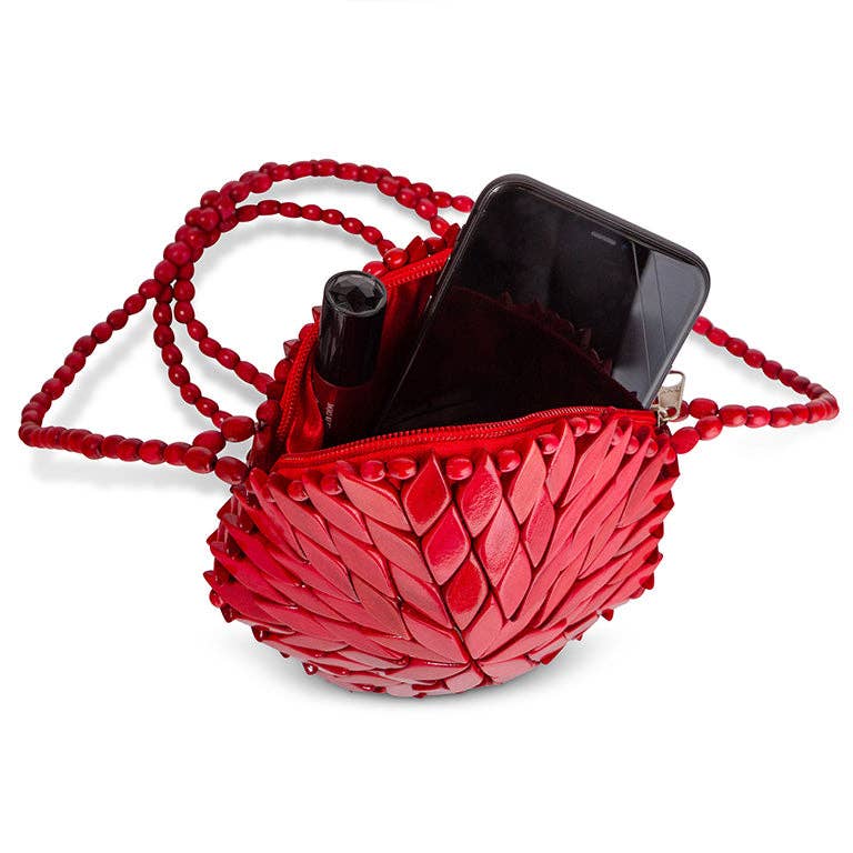 ShanPaulo - Bali Round Crossbody Bag - Red