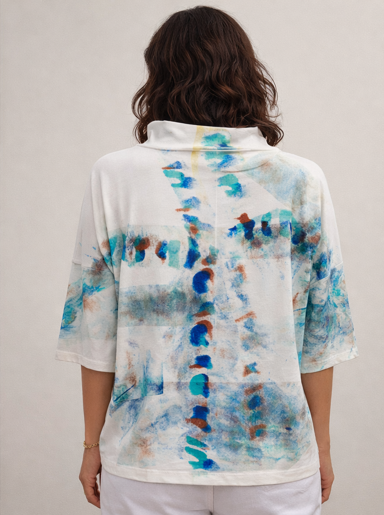 Alvarez Designs- Carioca Hand-Painted Top