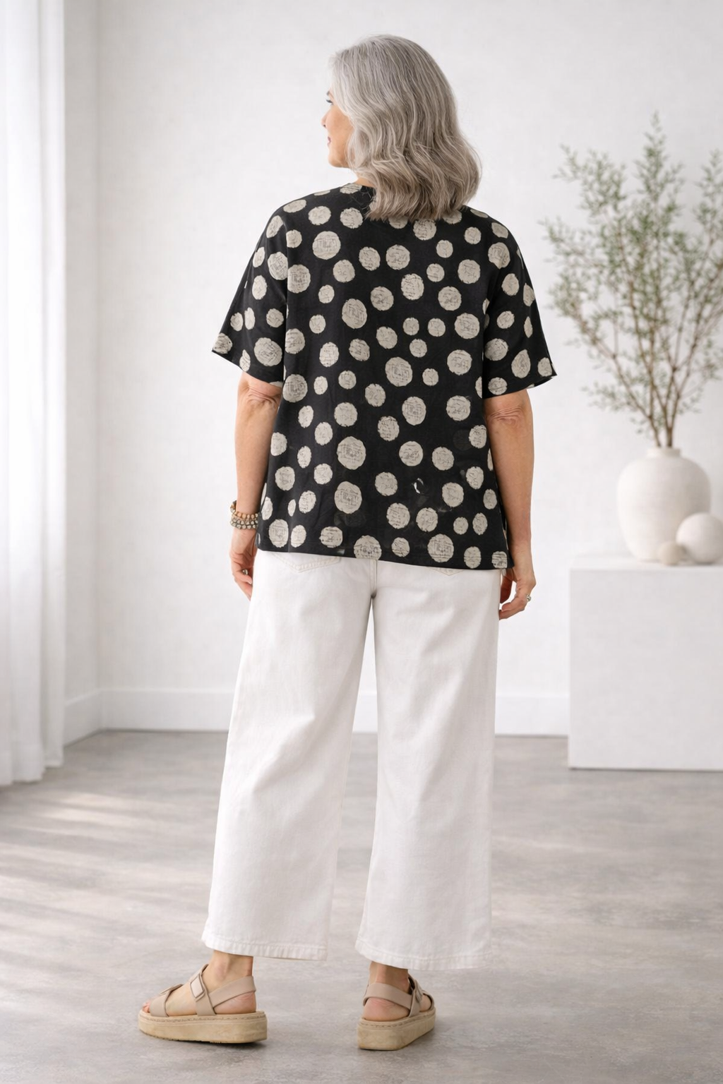 YAZA - Bubble Print Top