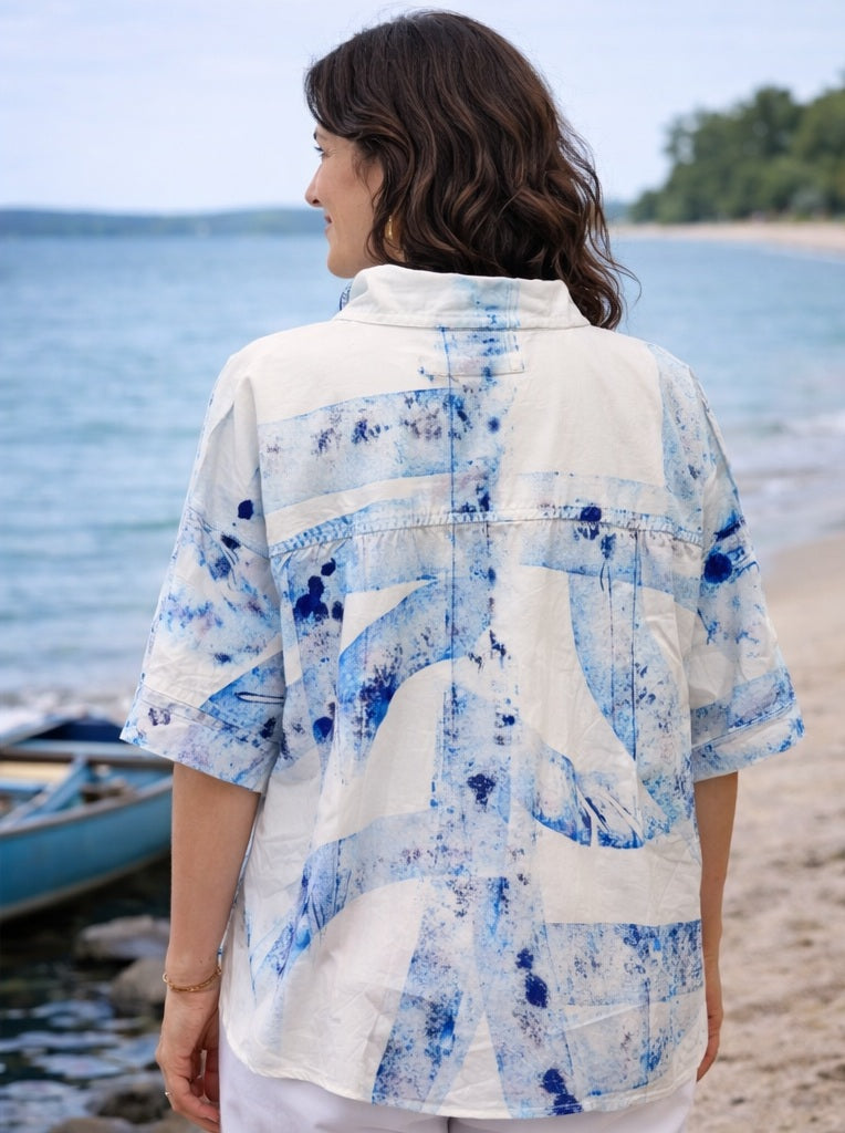 Alvarez Designs- Chagall Hand Painted Cotton Shirt