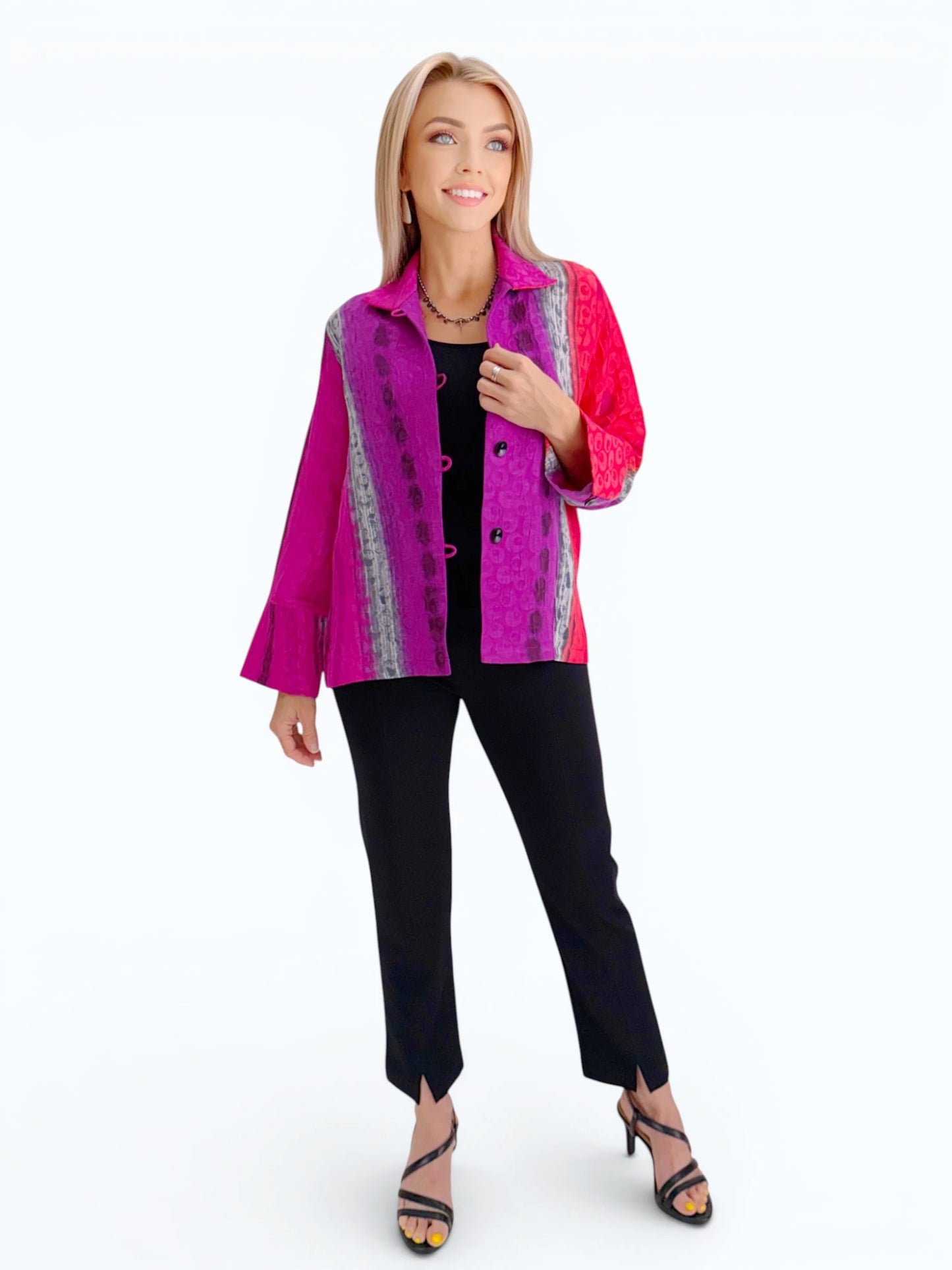 Kay Chapman Designs- Loop Button Shirt/Jacket / K3