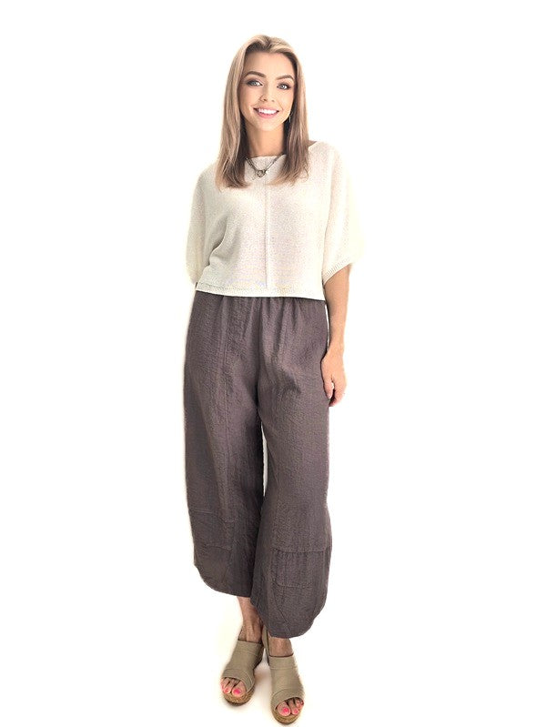 Eleven Stitch- Tucked Hem Pants