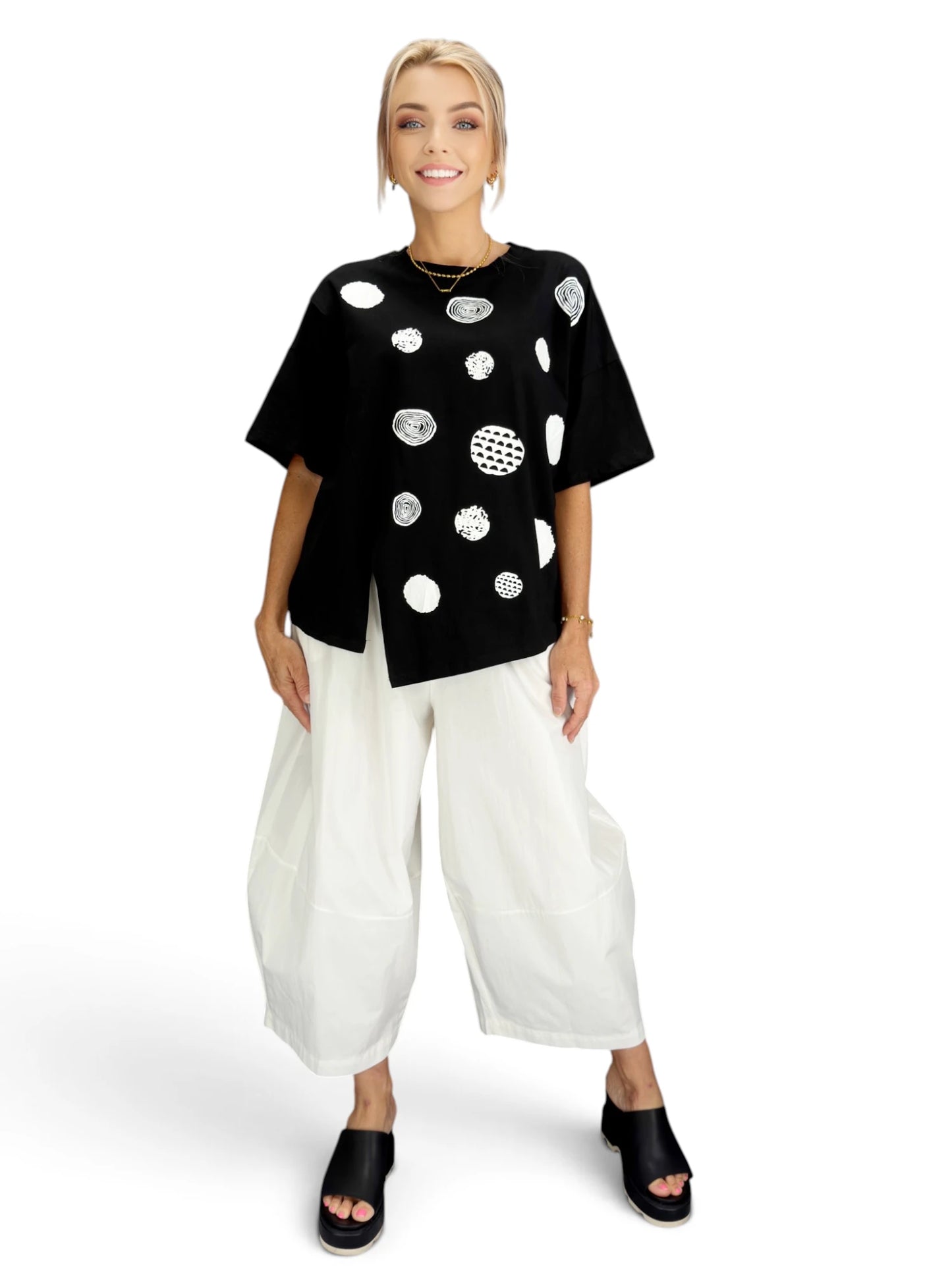 Mia Collection- Graphic Dot Top