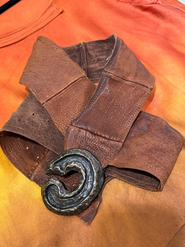 Tatiana Palnitska- BT1- Brown Leather Belt