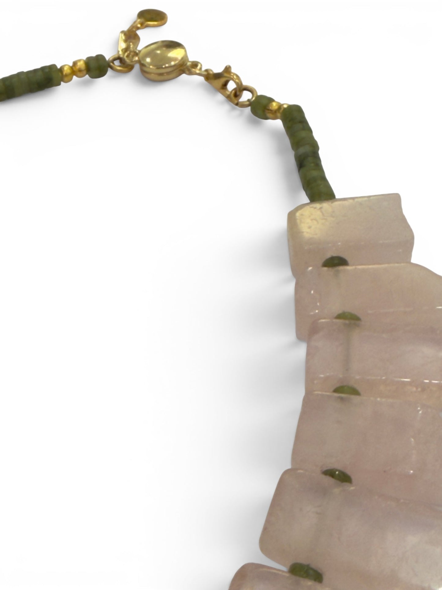 Narenee Designs- Blush & Evergreen Necklace