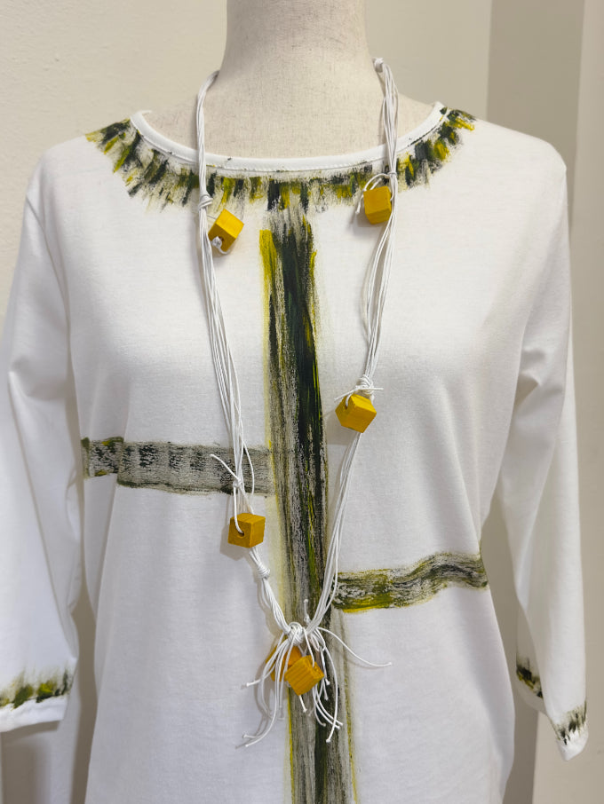 Alvarez Designs- Yellow Installation Necklace
