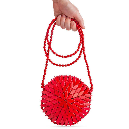 ShanPaulo - Bali Round Crossbody Bag - Red