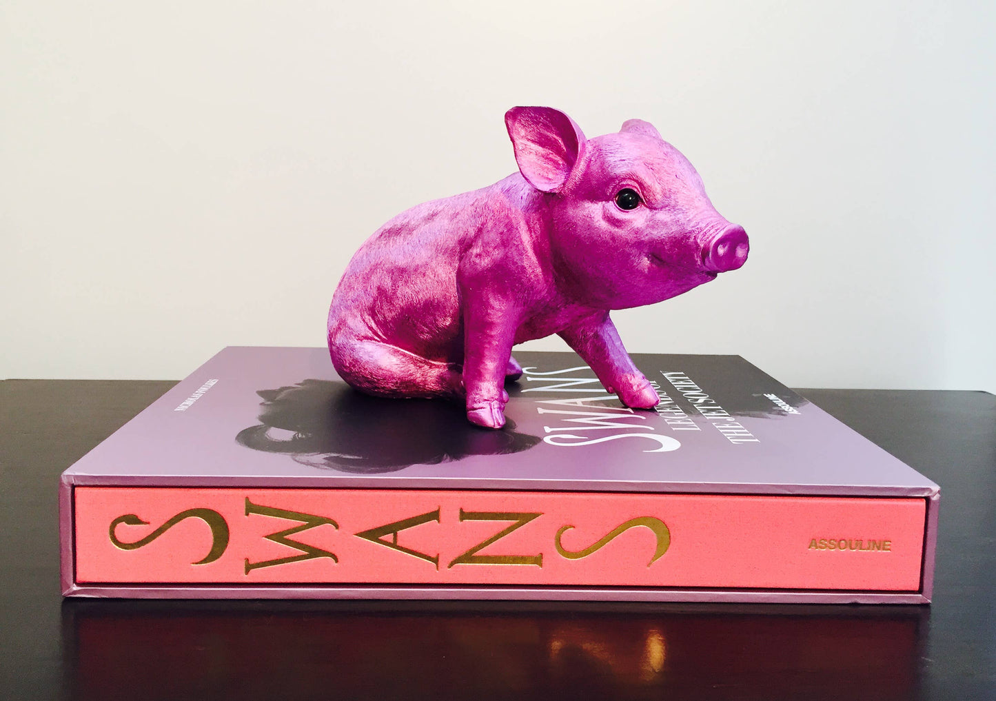 Interior Illusions Plus - Pink Chrome Piggy Bank Standing