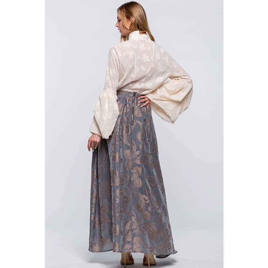 IVE - Embroidered Maxi Skirt