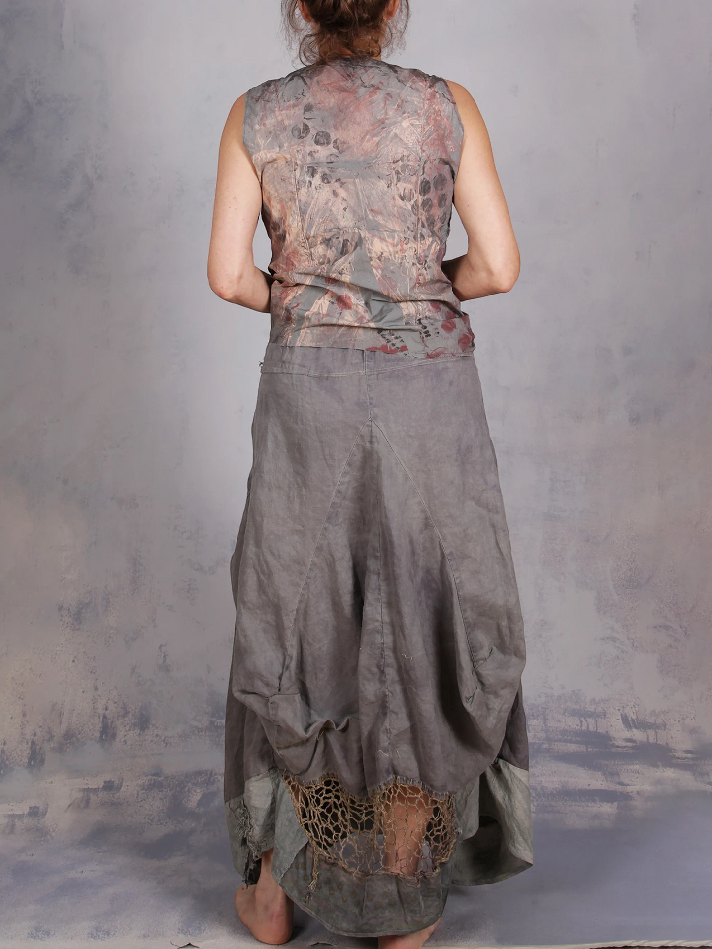 Tatiana Palnitska - SUM22 "Billowy Gray Clouds" Maxi Skirt