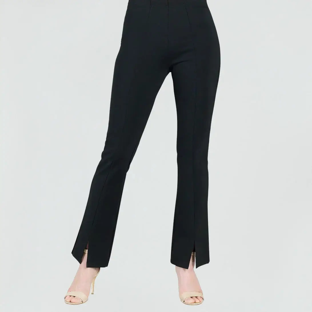 Clara Sunwoo -  Ponte Knit - Kick Front Slit Pant
