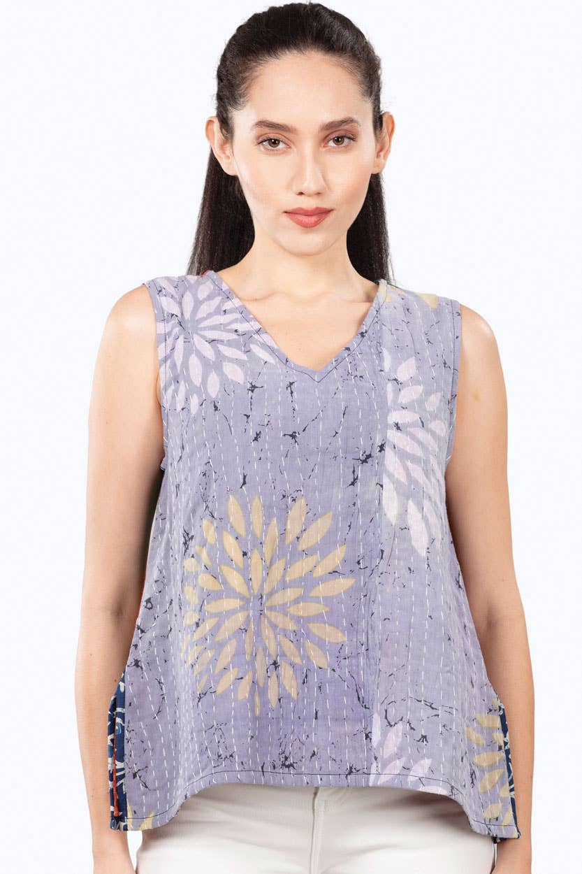 Sevya Handmade - Reversible Kantha Tank Top