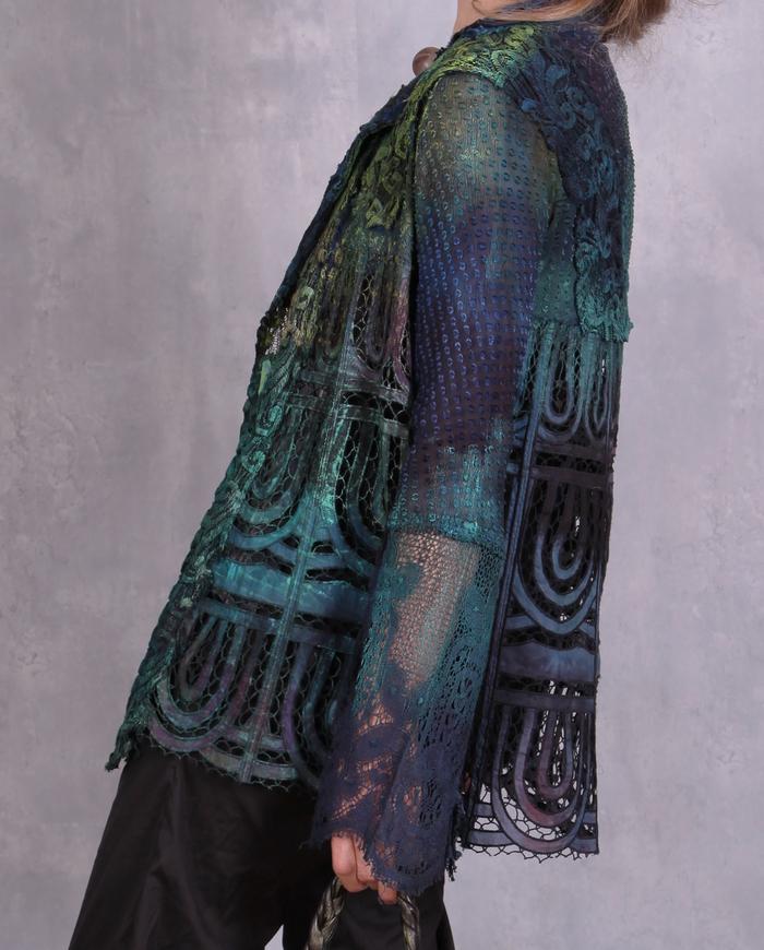 Tatiana Palnitska - Tru21/ Detailed Green Openwork Jacket