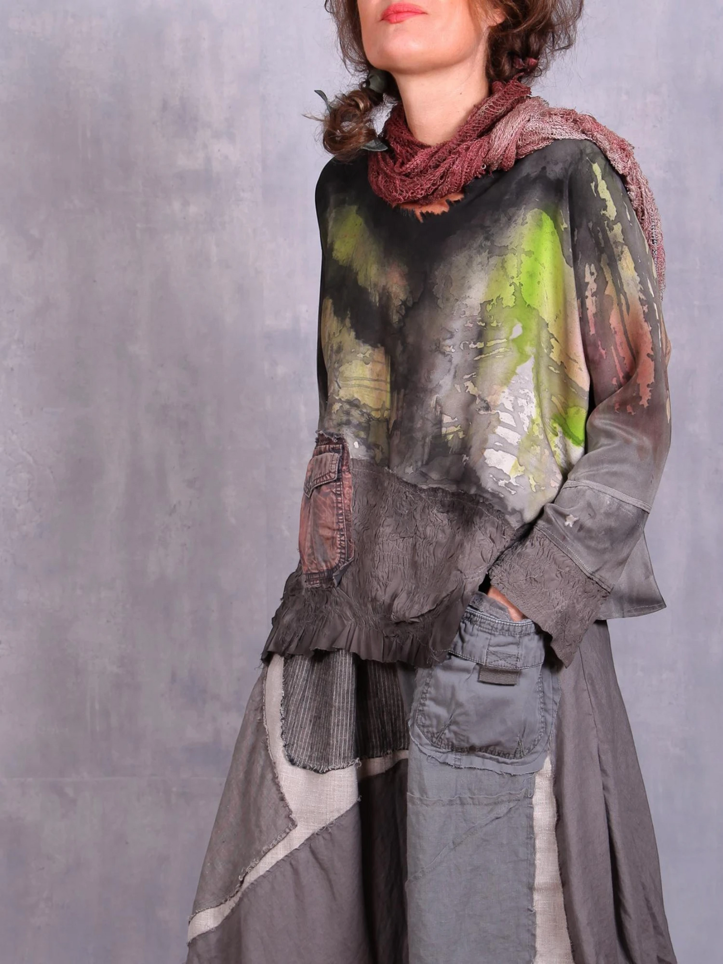 Tatiana Palnitska - SUM14 "A Road Less Traveled" Silk Crepe Blouse