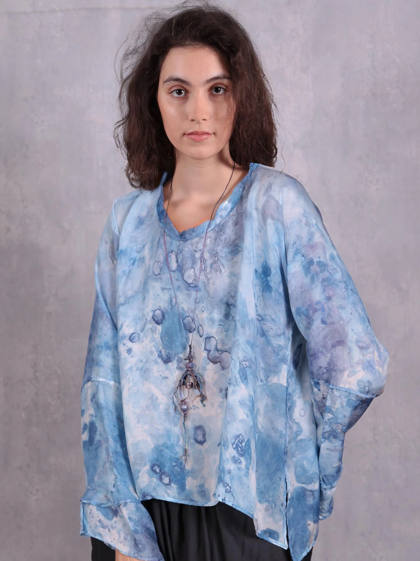 Tatiana Palnitska - SUM15 " The Sky is Flying" Soft Silk Top