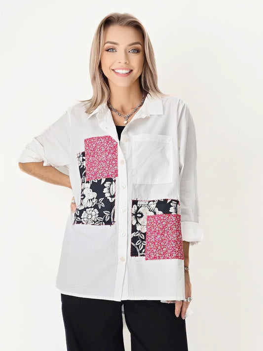 Narenee Designs- Designs Patchwork Cotton Shirt