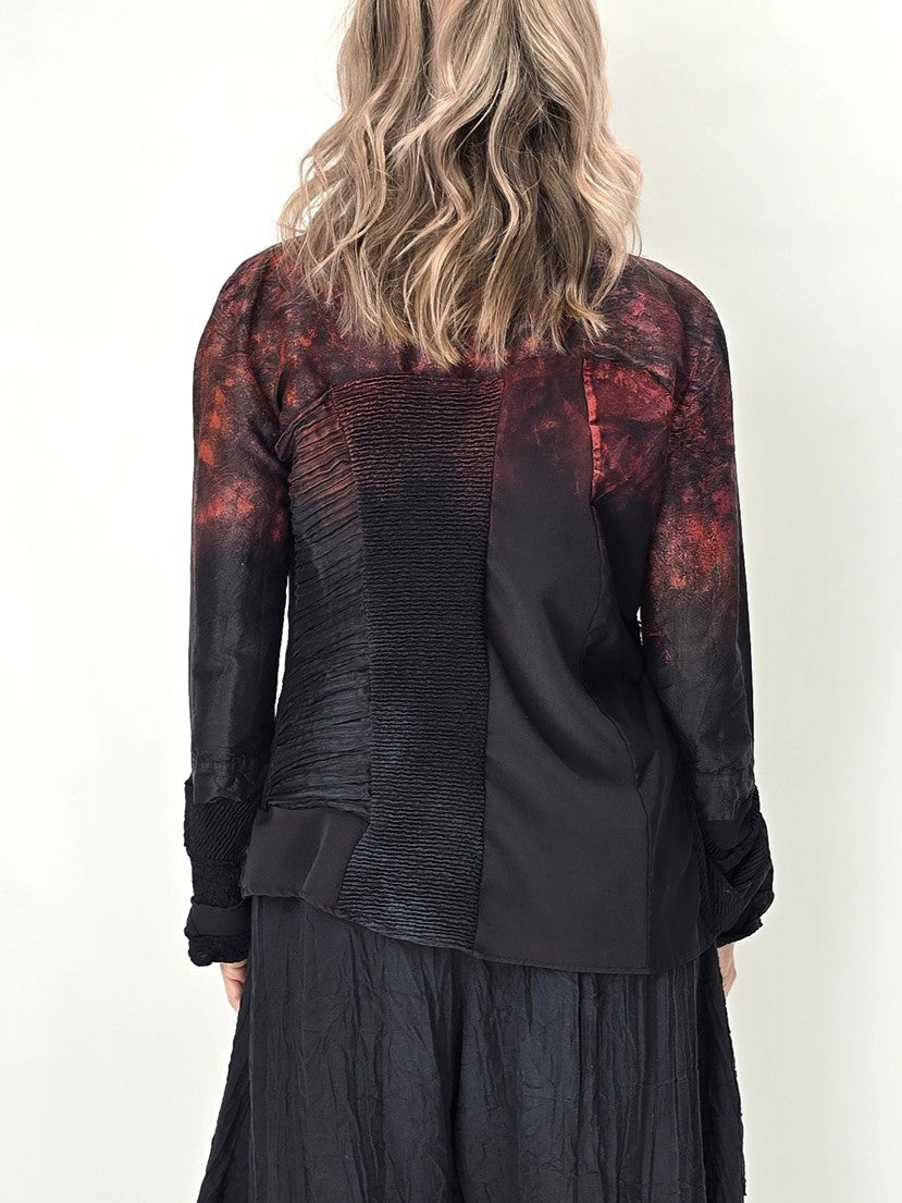 Tatiana Palnitska- ND10- Red/ Black Couture Fitted jacket