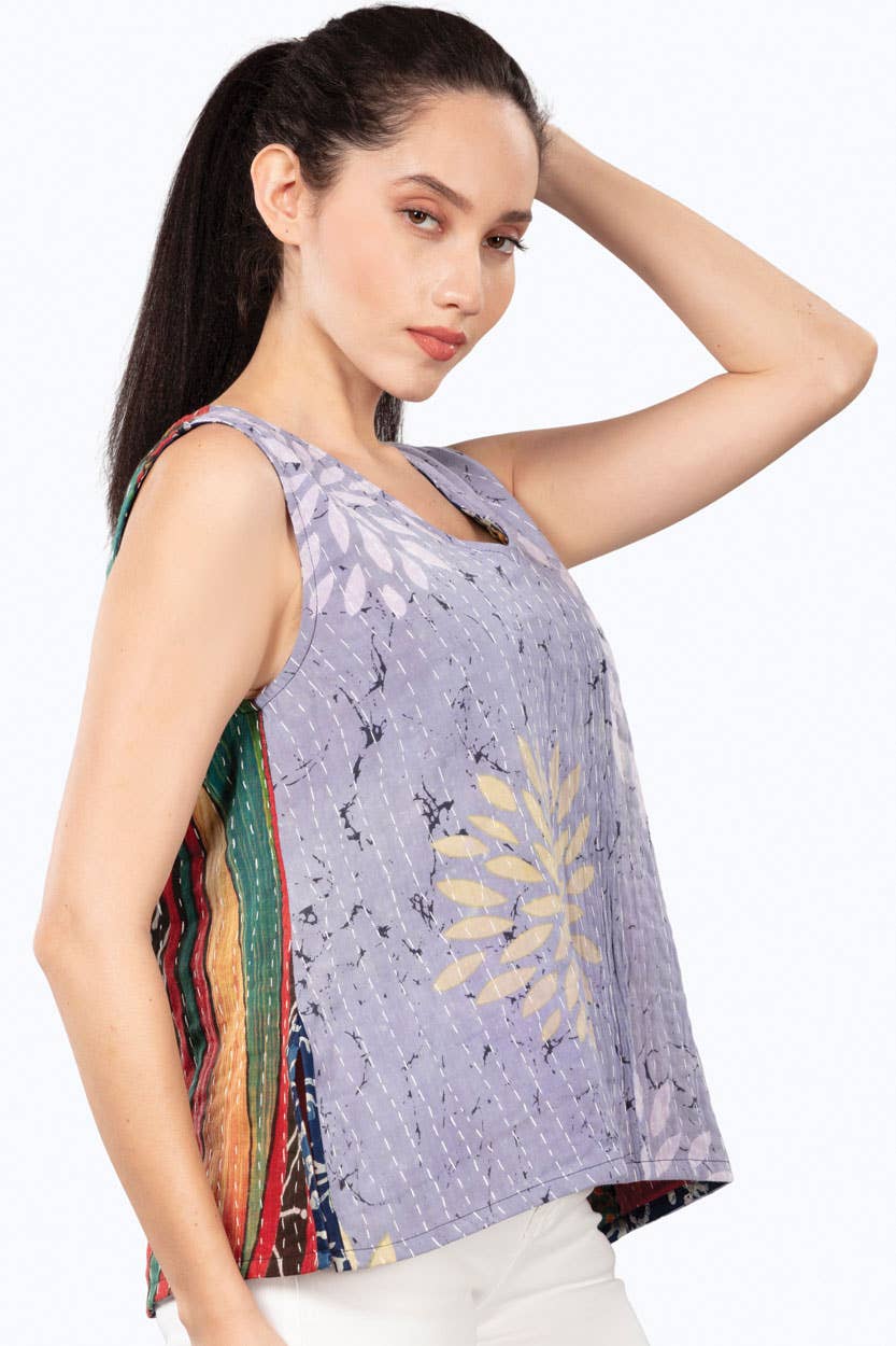 Sevya Handmade - Reversible Kantha Tank Top
