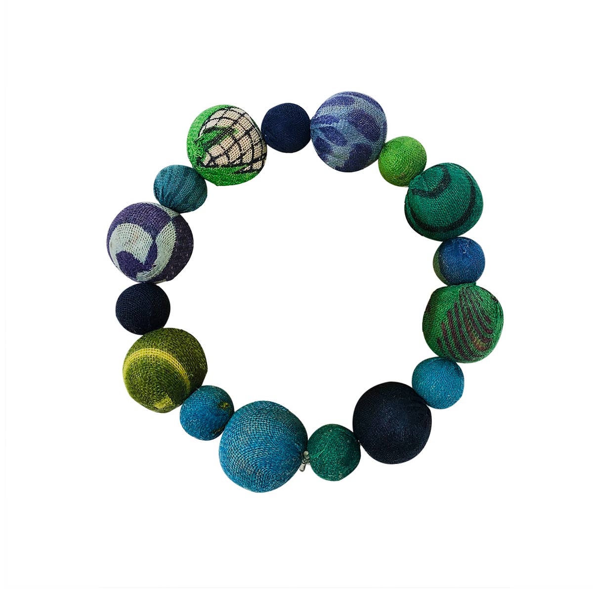 WorldFinds - Kantha Water Lilies Bracelet