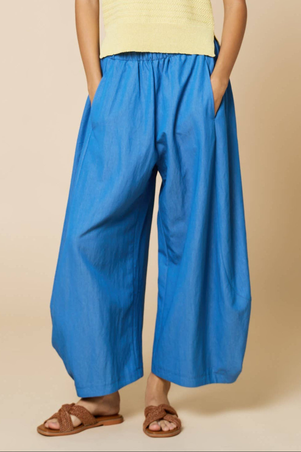 Lalavon - Elastic Waist Balloon Pants