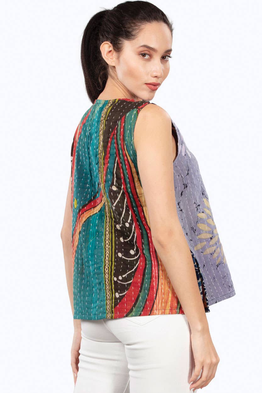 Sevya Handmade - Reversible Kantha Tank Top