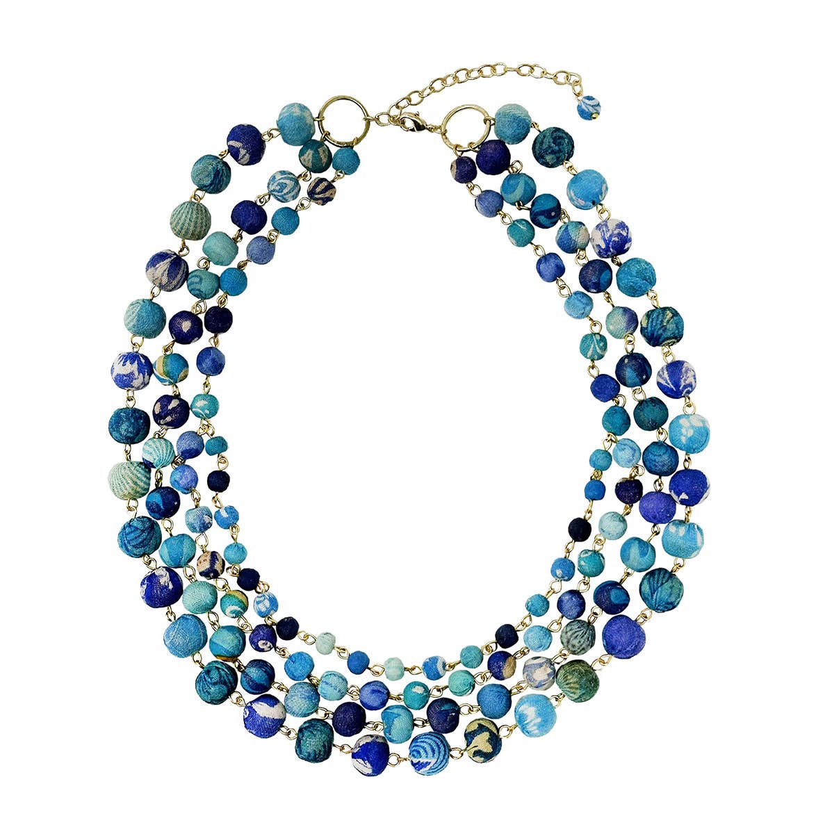 WorldFinds - Kantha Azure Karita Necklace
