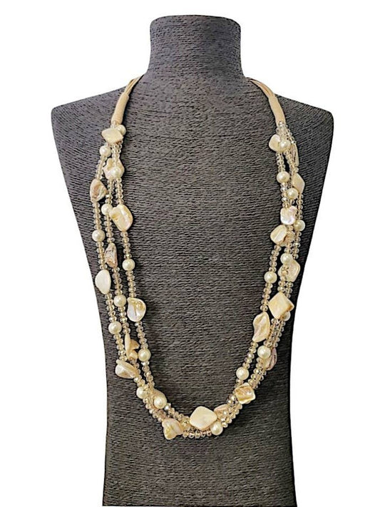 Bijoux Envie Jewelry - Mocha Seashell Necklace