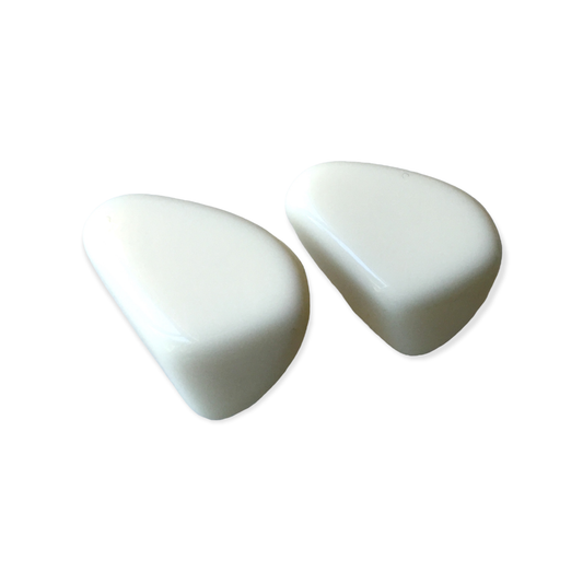 Atelier 1701 - White Resin Stud Earrings