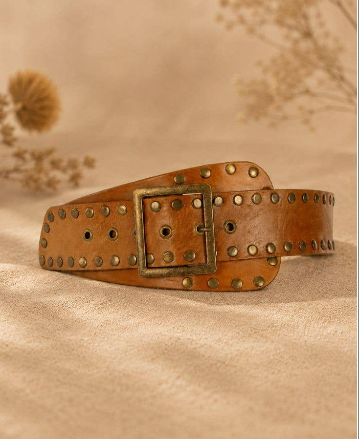 Lula Natura - NOX Light Brown Leather Sash Belt