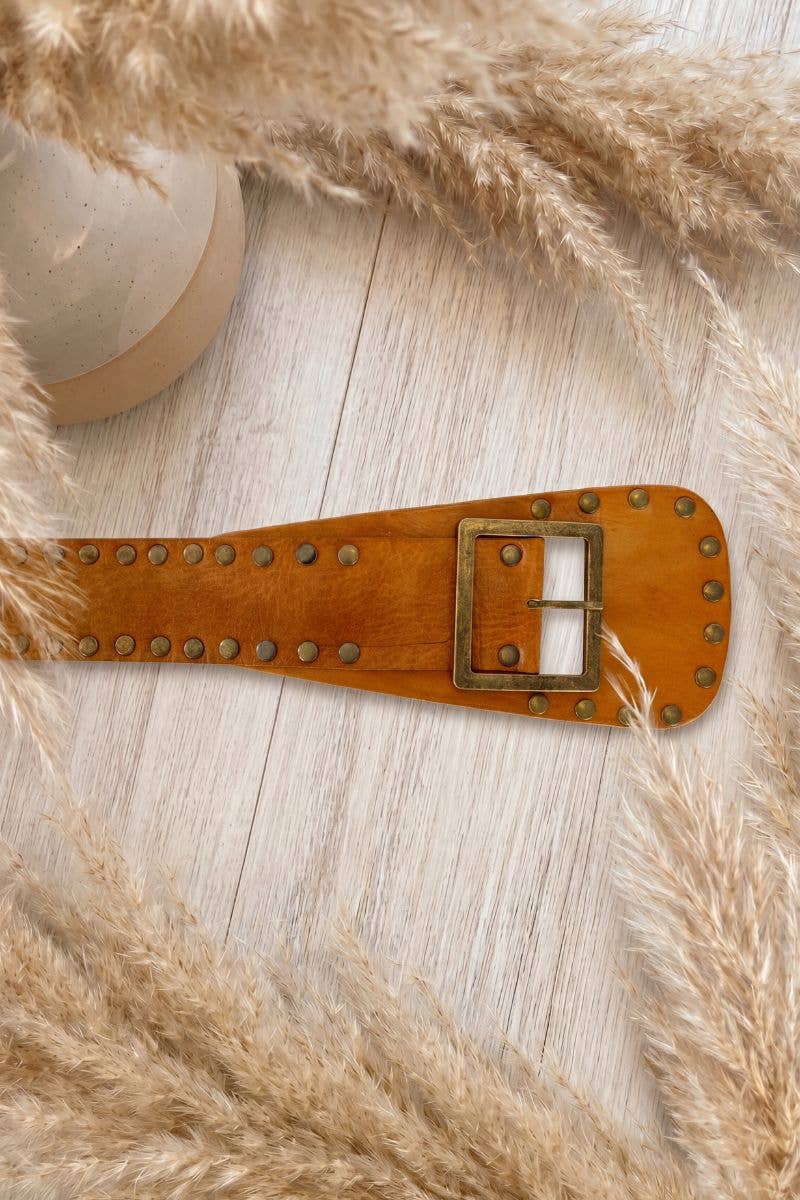 Lula Natura - NOX Light Brown Leather Sash Belt