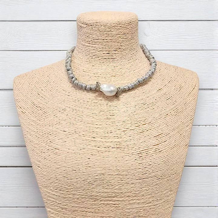 Bijoux Envie Jewelry - Short  Pear Cord Necklace