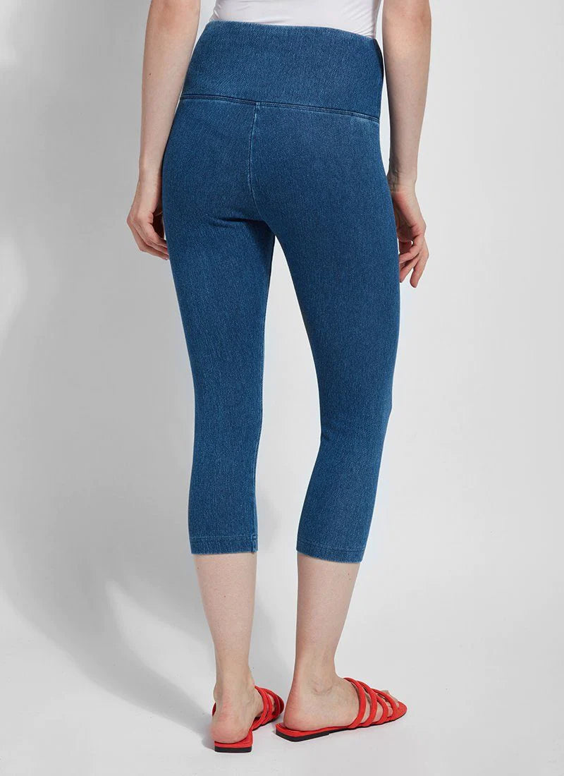 Lysse-Denim Capri/ 1X/ Mid Wash