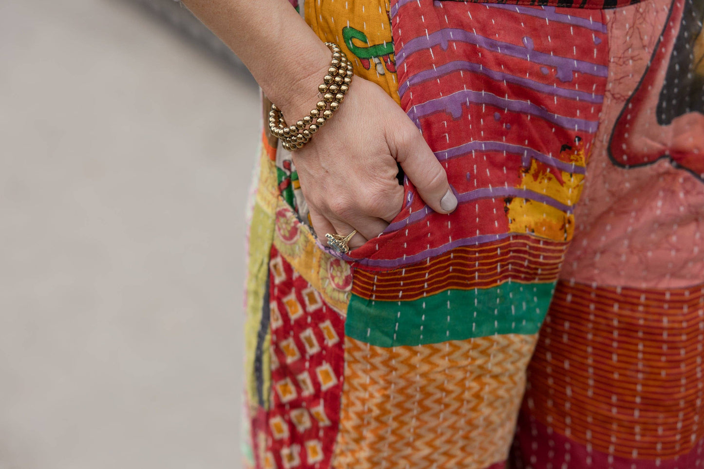 Rahab's Rope - Kantha Sunrise Patchwork Pant