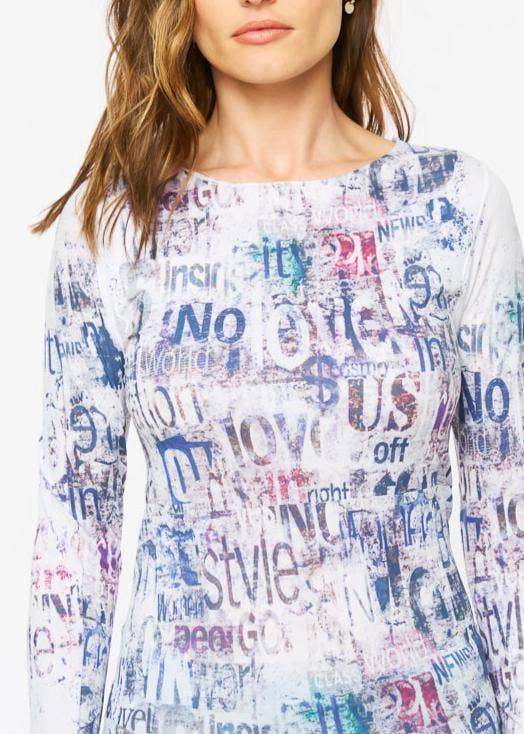 AMB Designs - Free Press Second Skin Raw Edge Top: White