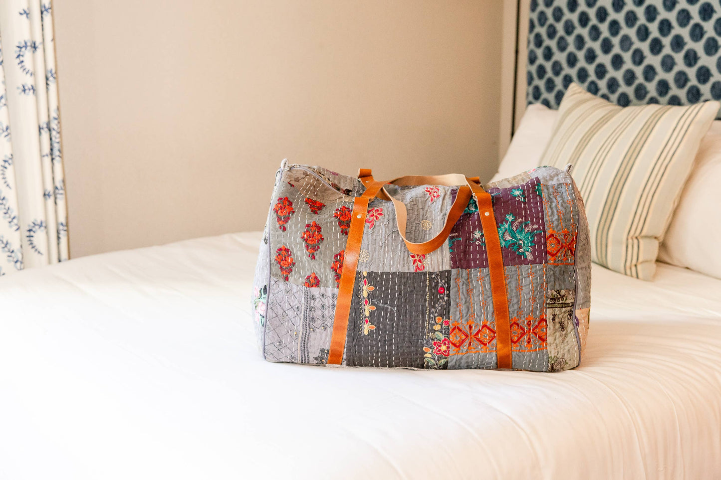 Rahab's Rope - Sky Patchwork Duffle