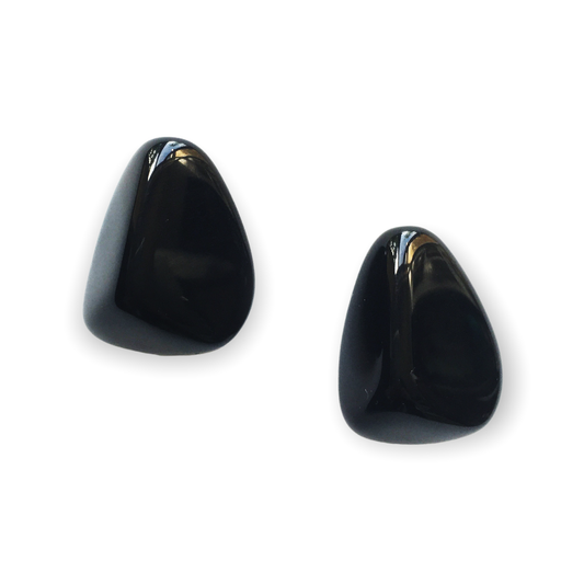 Atelier 1701 - Triangular Black Earrings