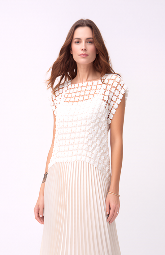 Ellyndale - Lace Top/ Ivory