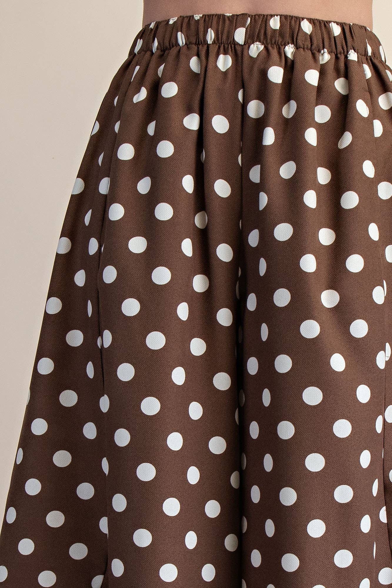 Glam -  Polka Dot Pants/ Brown