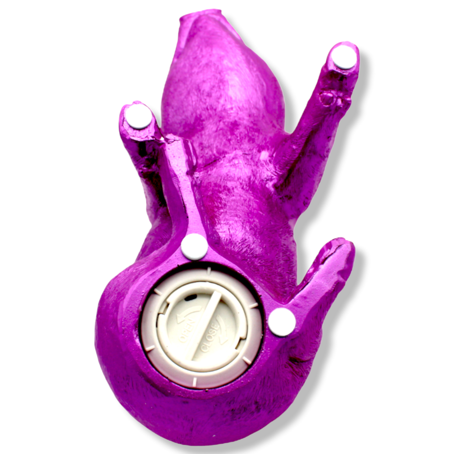 Interior Illusions Plus - Pink Chrome Piggy Bank Standing