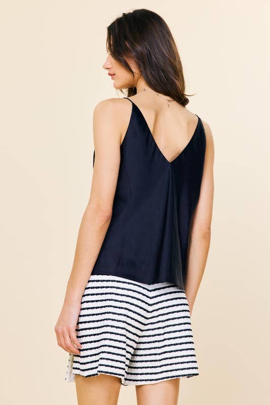 SKIES ARE BLUE - Satin Cami Top