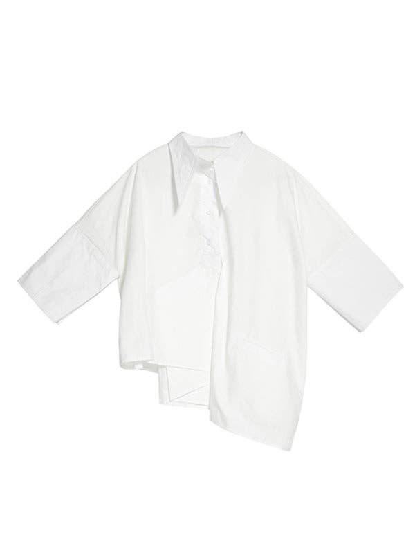 Mia Collection - the Modern Lines Asymmetrical Shirt