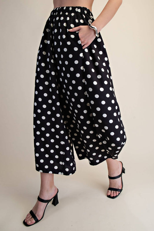 Glam - Polka Dot Pants/Black