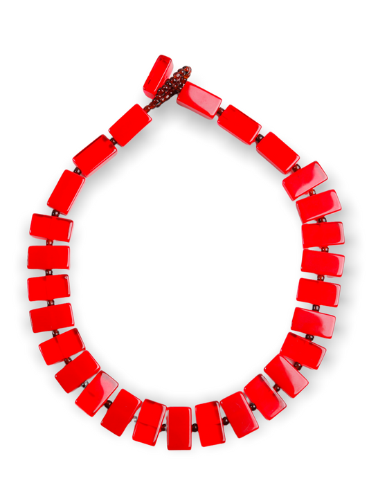 Atelier 1701 - Red Cube Necklace