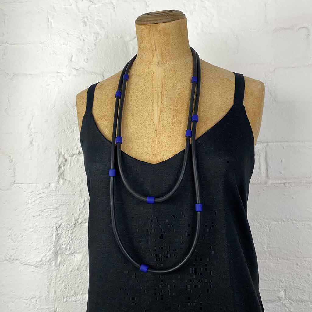 Frank Ideas - Minimalist, rubber + resin necklace EVERYDAY NECKLACE Mix
