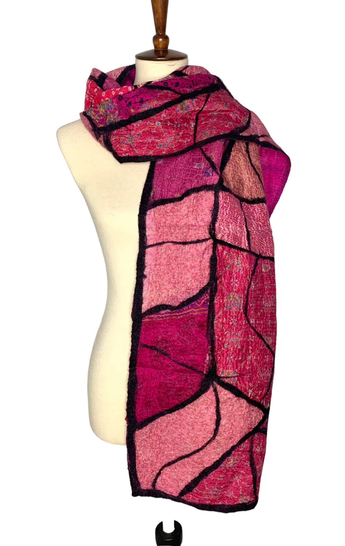 Pomegranate Moon - Sari Patchwork - Pink