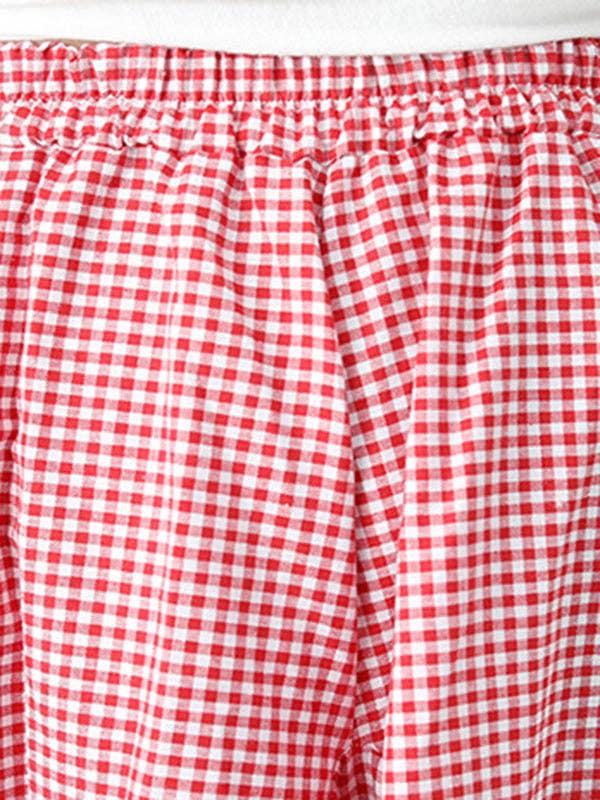 Mia Collection- 2 Pocket Skirt/Red