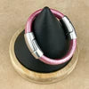Detroit Wire Wear- Fuchsia Cobo Leather Bracelet